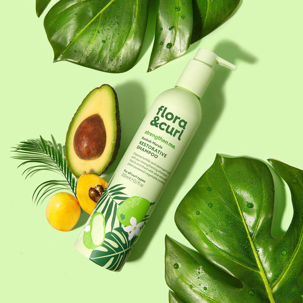 Baobab Marula Restorative Shampoo | Strengthening Curly Hair Products | Flora & Curl – Flora & Curl US