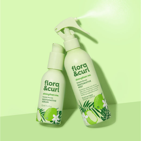 The Daily Strengthening Kit for curly, wavy and coily black afro hair by Flora & Curl Haircare